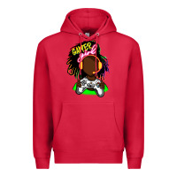 Cardinal black gamer girl Premium Hoodie - FaDigitalArtStudio
