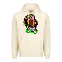 Sandshell black gamer girl Premium Hoodie - FaDigitalArtStudio