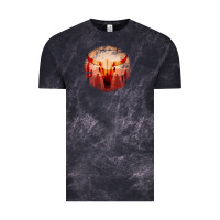 Cloud Black Western Cowboy Sunset Bull Skull Vintage Tee - Bettercallsaul