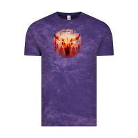 Cloud Purple Western Cowboy Sunset Bull Skull Vintage Tee - Bettercallsaul