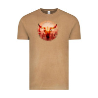 Vintage Camel Western Cowboy Sunset Bull Skull Vintage Tee - Bettercallsaul