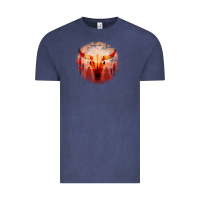 Vintage Denim Western Cowboy Sunset Bull Skull Vintage Tee - Bettercallsaul