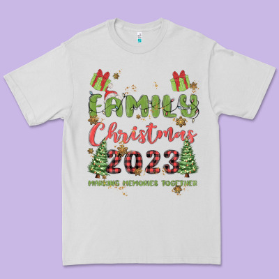 Custom Family Christmas 2023 Marking Memories Toge Premium Tee Designed By Maliassmallbusiness