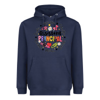 Navy Principal Assistant Heavyweight Hoodie - CowhideDigitalArt