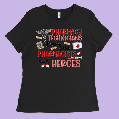 Pharmacy Technicians Ladies Tee Designed By Maliassmallbusiness
