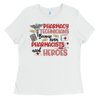 White pharmacy technicians Ladies Tee - MaliasSmallBusiness