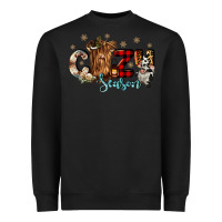 Black cozy season Heavyweight Sweatshirt - CowGirlArtShop
