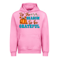 Fuchsia Pink Tis' the Season To Be Grateful Urban Hoodie - Artiststas