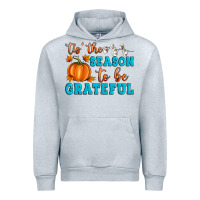 Heather Grey Tis' the Season To Be Grateful Urban Hoodie - Artiststas