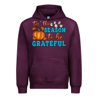 Mauve Wine Tis' the Season To Be Grateful Urban Hoodie - Artiststas