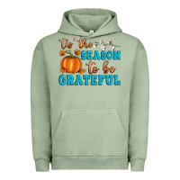 Pigment Oil Green Tis' the Season To Be Grateful Urban Hoodie - Artiststas