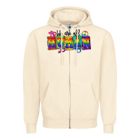 Sandshell we are all human Zipper Hoodie - FaDigitalArtStudio