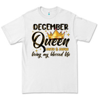 White december queen faith and favor living my blessed l Premium Tee - MaliasSmallBusiness