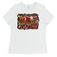 White all i want for christmas is a cow Ladies Tee - RanaPortraitStore