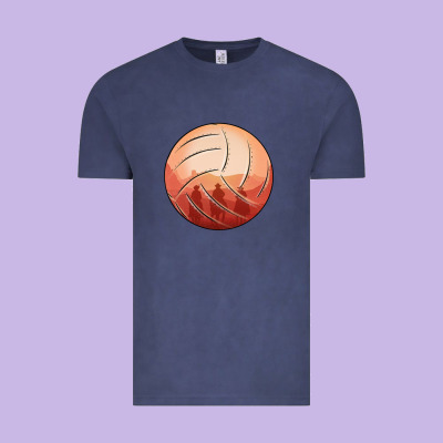 Cowboy Sunset Volleyball Vintage Tee Designed By Bettercallsaul