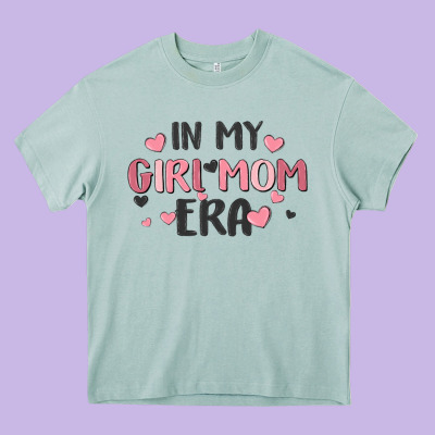 In My Girl Mom Era Heavy Core Tee Designed By Maliassmallbusiness