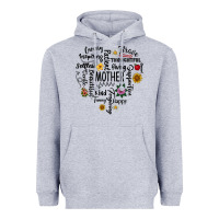 Heather Grey Mother Heavyweight Hoodie - CowhideDigitalArt