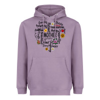Lavender Mother Heavyweight Hoodie - CowhideDigitalArt