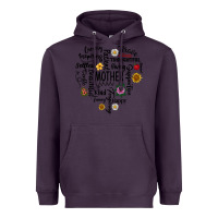 Plum Mother Heavyweight Hoodie - CowhideDigitalArt
