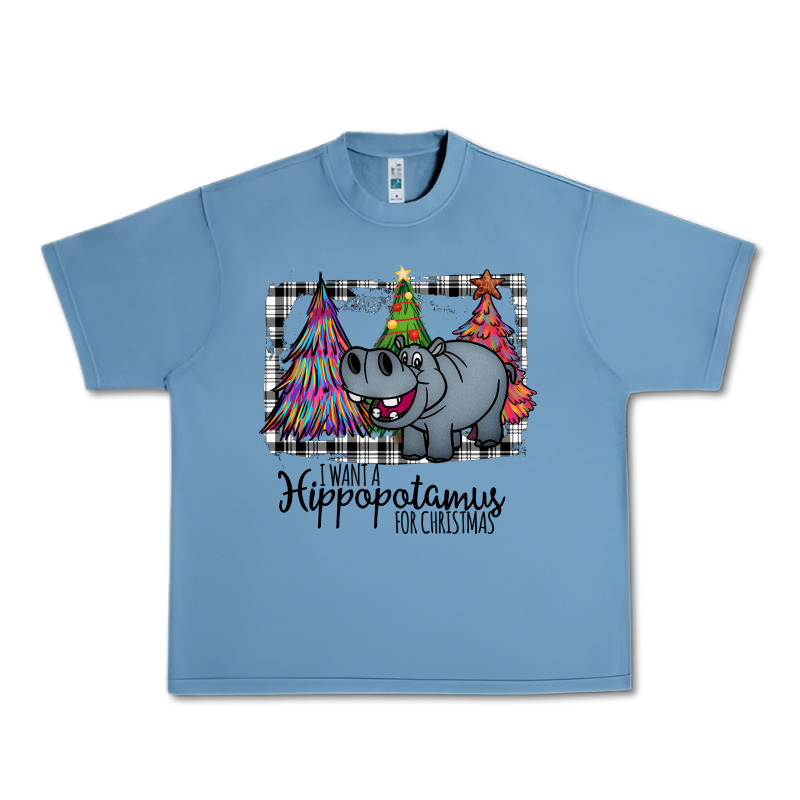 I Want Hippopotamus For Christmas Urban Heavy Tee by Bettercallsaul | Teevron