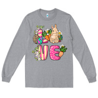 Heather Grey Love Easter Long Sleeve Tee - NancyCooperArtShop