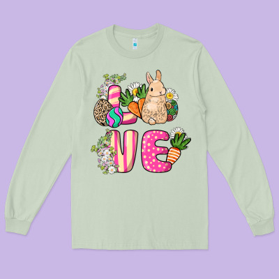 Love Easter Long Sleeve Tee Designed By Nancycooperartshop