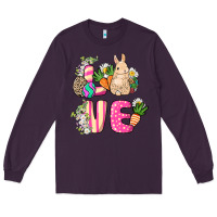 Plum Love Easter Long Sleeve Tee - NancyCooperArtShop