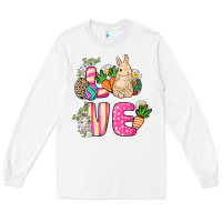White Love Easter Long Sleeve Tee - NancyCooperArtShop