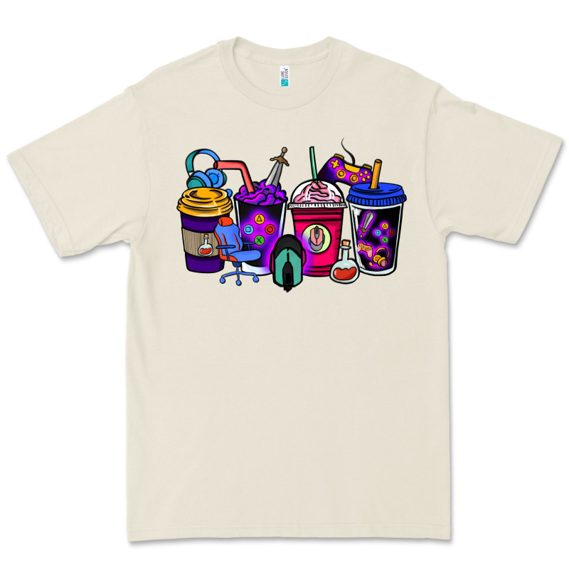 Gaming Coffee Cups Premium Tee by NancyCooperArtShop | Teevron