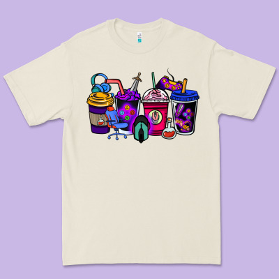 Gaming Coffee Cups Premium Tee Designed By Nancycooperartshop
