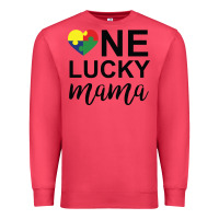 Cardinal one lucky mama Premium Sweatshirt - CowhideDigitalArt