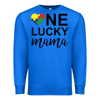 True Royal one lucky mama Premium Sweatshirt - CowhideDigitalArt