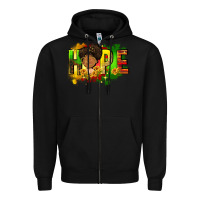 Black Hope Juneteenth Zipper Hoodie - FaDigitalArtStudio