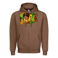 Chestnut Hope Juneteenth Zipper Hoodie - FaDigitalArtStudio