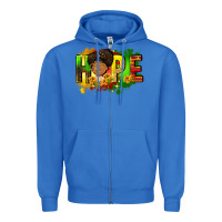 True Royal Hope Juneteenth Zipper Hoodie - FaDigitalArtStudio