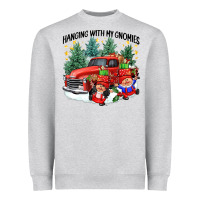 Heather Grey hanging with my gnomies Heavyweight Sweatshirt - CowGirlArtShop