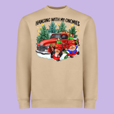 Hanging With My Gnomies Heavyweight Sweatshirt Designed By Cowgirlartshop