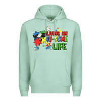Living An Au-some Life Autism Awareness Day Premium Hoodie | Teevron