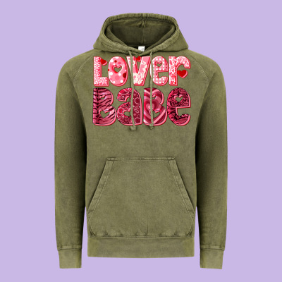 Lover Babe Vintage Hoodie Designed By Ranaportraitstore