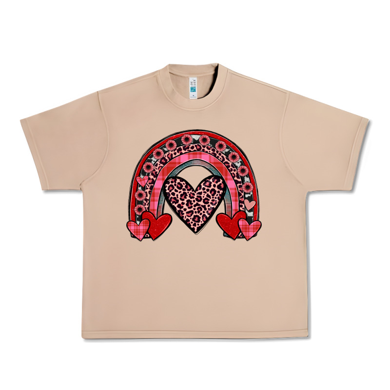 Valentines Heart Rainbow Urban Heavy Tee by JahusDesignShop | Teevron