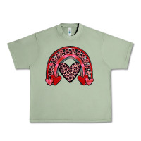 Oil Green valentines heart rainbow Urban Heavy Tee - JahusDesignShop