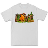 Dove Grey camping love Premium Tee - NancyCooperArtShop
