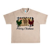 Merry Christmas Chickens Urban Heavy Tee | Teevron