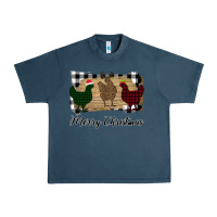 Midnight Navy Merry Christmas Chickens Urban Heavy Tee - Bettercallsaul