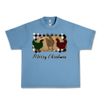 Pebble Blue Merry Christmas Chickens Urban Heavy Tee - Bettercallsaul