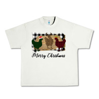 Pistachio Merry Christmas Chickens Urban Heavy Tee - Bettercallsaul