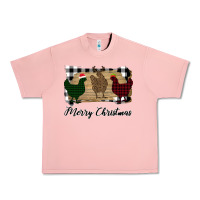 Salmon Merry Christmas Chickens Urban Heavy Tee - Bettercallsaul
