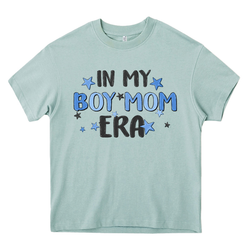 In My Boy Mom Era Heavy Core Tee by MaliasSmallBusiness | Teevron