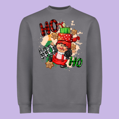 Ho Ho Ho Girl Gnome Heavyweight Sweatshirt Designed By Cowgirlartshop