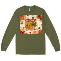 Army Green Fall Cozy Season Long Sleeve Tee - texasbilliewilder
